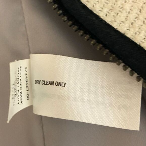 GAP - navy blue and white striped blazer jacket - size 12 - Picture 5 of 6